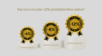 Tahad säästa 85 € aastas? Uuri, meie lojaalsusprogrammi kohta täpsemalt.